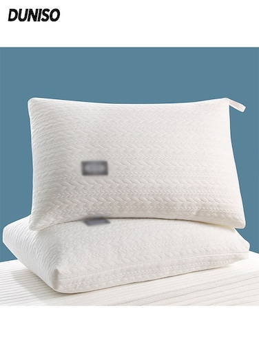 Pack of 2 Hotel Pillow, for Back, Neck, and Shoulder Support ,Breathable Fabric,Soft Fluffy and Anti-Allergy