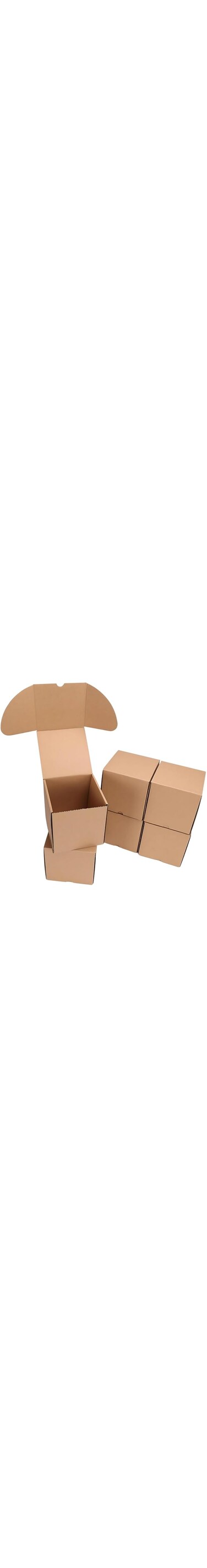 AL Fakhama 6x6x6 Inch (15x15x15 cm) 3-Ply Sturdy Shipping Boxes - Pack of 10 - Brown Tab Lock Tuck Top Mailer Boxes - Small Business Packaging, Gift Wrapping, and Mailing