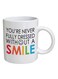Your Wall Smile Quote Coffee Mug White/Black/Red