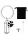 NALACAL Pet Urns Keychain for Dog Cat Ashes with Storage Bags Small Pet Cremation Keepsake Pend Paw Print Memorial Urn