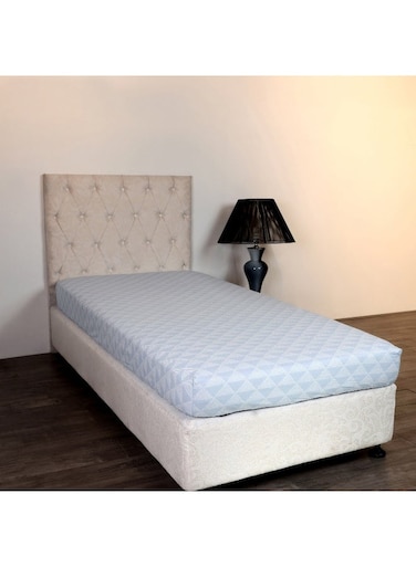 Box Malta Pixel Printed Cotton Single Fitted Sheet 200 x 33 x 90 cm