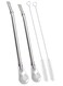 Yerba Mate Bombilla Gourd Drinking Filter Straws Stirrer Food-Grade 18/8 Stainless Steel - Set of 2 with 2 Cleaning Brushes