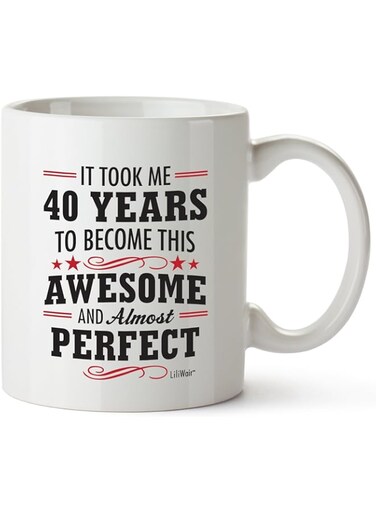 40th Birthday Gifts For Women Forty Years Old Men Gift Mugs Happy Funny 40 Mens Womens Womans Wifes Female Man Best Friend 1983 Male Mug Unique Ideas 83 Woman Wife Gag Dad Cute Girls Guys Good Husband
