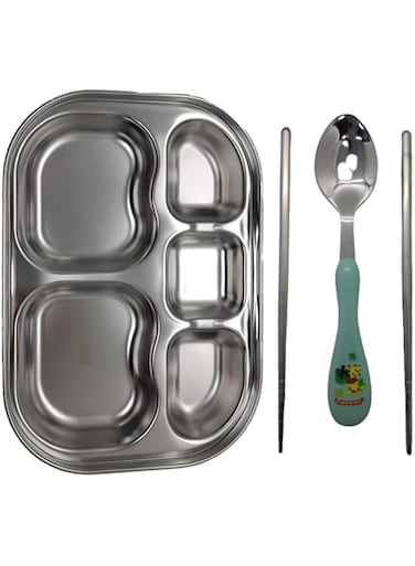Premium Stainless Steel Lunch Box for Kids &amp; Adults: Deep Capacity, Insulated Bento Box for School &amp; Office, Leakproof &amp; Food-Grade - Perfect Tiffin Box Experience