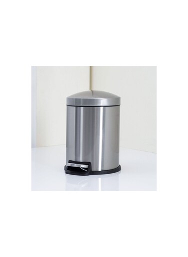 Home Clovis Soft Close Step Bin 5L - Silver