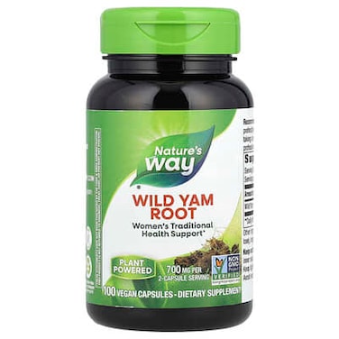 Nature's Way, Wild Yam Root, 100 Vegan Capsules (350 mg per Capsule)