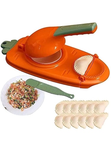 NISHIV 2 in 1 Dumpling Maker Mould Machine Kitchen Making Tool with Ghughra Momos Maker Dumpling Skin Press Kitchen Dumpling Making Tool with Dumpling Puri Maker