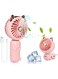 Rofitbest Portable Handheld Fan Mini Fan Kids Fan with Rechargeable Battery and 3 Adjustable Speeds Folding Fan, Personal Pocket Fan Travel Fan for Women Girls Kids (Pink)
