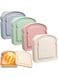 Khazna Sandwich Boxes, 4 Pcs Lunch Box Containers, Food Safe Wheat Straw Material, Toast Shape Storage for Bread/Sandwiches/Food, Microwave Dishwasher &amp; Freezer Safe
