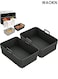 Silicone Air Fryer Liners 2 Pack , Large capacity air fryer baking tray , suitable for Ninja Foodi Dual AF300UK AF400UK , and other Dual Air Fryer of suitable size , Instant for 8.5inch Baskets , Reusable Airfryer Accessories , BLACK .