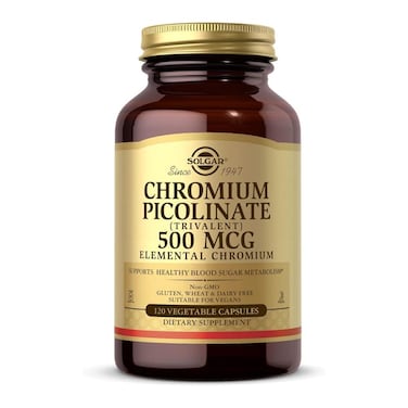 Solgar Chromium Picolinate, 500 mcg, 120 Veggie Capsules