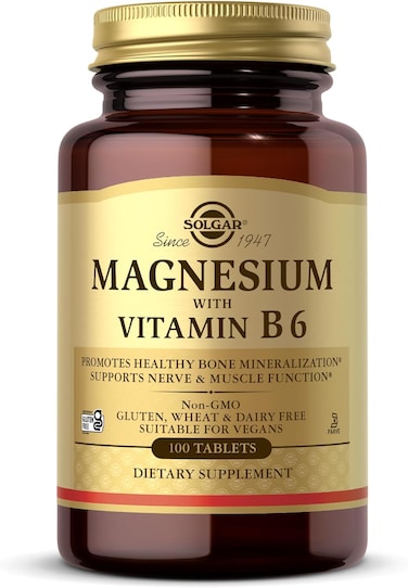 Solgar Magnesium With Vitamin B6 Tablets 100's