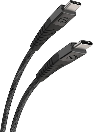 Scosche STRIKELINE HD Premium Heavy-Duty USB-C to USB-C Cable 1.2m Black HDCCB4-SP