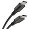Scosche STRIKELINE USB-C to USB-C Magnetic Braided Cable 1.8m Black CCBM6-SP