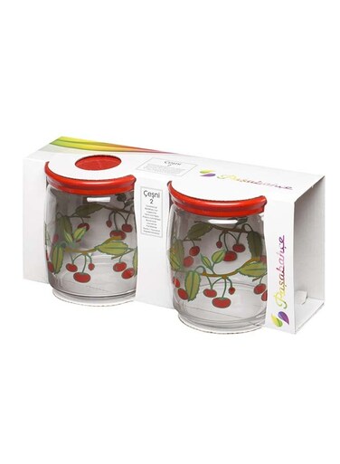 2-Piece Premium Jar Multicolour 0.92Liters