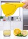 Lemon Squeezer, Manual Citrus &amp; Lime Juicer with Built-In Strainer, Easy Two-Hand Press, Space-Saving Flat Design, Handheld Kitchen Tool (1 Pc)
