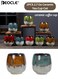 2PCS Ceramic Espresso Cup Set Hand-painted Kung Fu Tea Set Demitasse Cups Chinese Teacups Heat-Resistant for Home Caf&Atilde;&copy; Office Ideal for Men Women( 2.7 Oz/80ml)