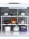 Multi-Functional Rack Adjustable Stainless Steel Under Sink Organizer