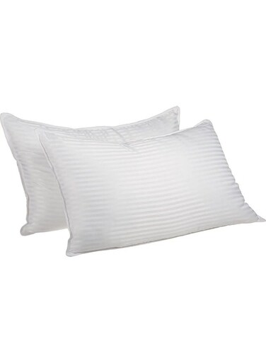 Linen Klub 2-Piece Hotel Soft Pillow Set Polyester White 50x75cm