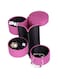 Drum three layer storage Jewelry box Princess European jewelry case velvet portability rose red YXP1
