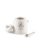 Home Zira Tea Canister With Spoon 700Ml - White