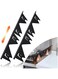 YJing&amp;Z Stainless Steel Stove Gap Covers (2 Pack), Stove Guard, Stove Gap Filler for Kitchen, Range Trim Kit, Heat Resistant, Adjustable Length 35cm to 70cm, Easy to Clean
