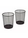 2 Pcs Round Recycling Open Top Mesh Trash Can Waste Basket Without Lid For Home Office College Kitchen And Bathroom Commercial Trash Can Fits Under Desk 28.5X 26 CM Black