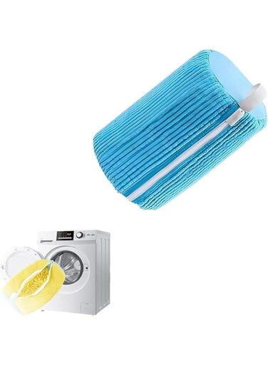 LPLYYLPL Shoe Washing Bags, 1 Pack Large Reusable Mesh Shoe Laundry Bags-Shoe wash bag for Sneakers, Trainers, Shoe Washing Bag for All Shoe Types and Sizes, 39 * 19cm, Blue