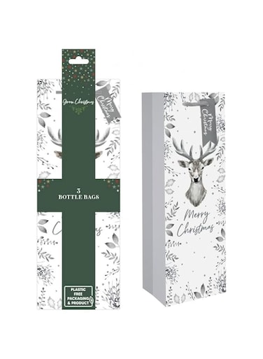 RSW Eco Silver Deer Bottle Bags Pack Of 3