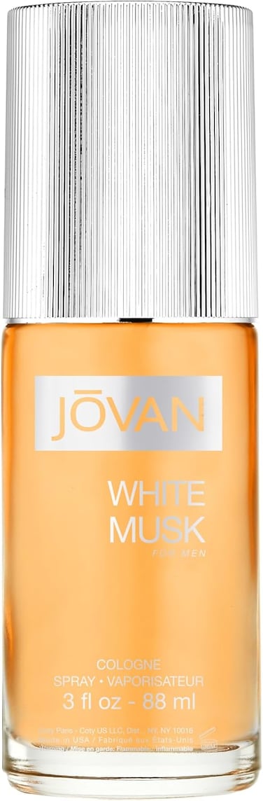 Jovan Eau De Cologne Spray For Men, White Musk, 88ml