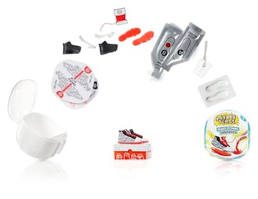 MGA's Miniverse Make It Mini Sneakers Set, DIY Collectible Shoes With Moldable Sole, Shoebox, 12 Surprise Styles Including High Tops &amp; Low Tops For Sneaker Fans- 546955