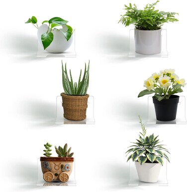 Yulejo Acrylic Floating Shelves Set