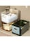Serize Multifunctional Clear Plastic Storage Box, Large Capacity Storage Box, Storage Box, Storage Box with Lid, Indoor and Outdoor Storage Box. (Dark green XXL)