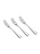 Premium Food-Grade Stainless Steel Table Fork Classic Cutlery Set of 3 Pc in Silver Heavy Duty Rust Resistant Flatware Set for Home Restaurant Everyday Dining Essential