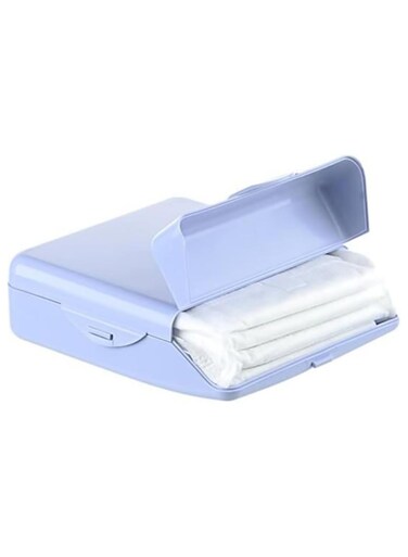 Sanitary Pads Storage Box 2-Way Plastic Female Sanitary Pads Case Lightweight Storage Box for Girls and Women