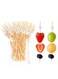 Cocktail Piece Cocktail Toothpicks for Appetizers Picks Bamboo Cocktail Skewers for Appetizers Wedding Party Toothpicks White Pearl Food Picks for Appetizers