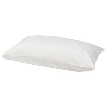 Brushed Polyester Pillowcase, White, 50x80 cm