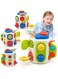 AM ANNA Busy Cube for Toddlers 1-3, Montessori Toys for 1 Year Old Sensory Activities Busy Board,Baby Gifts for 6 to 18 Months 1 2 One Year Old Infant Boys Girls,Fidget Busy Board Learning Toys