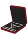 LETURE Velvet Jewelry Set Box, Velvet Gift Box for Bracelet Necklace Earring Ring (Red)