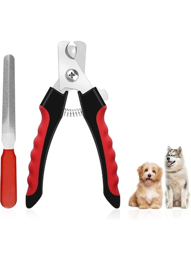 Mumoo Bear Dog Cat Nails Clippers - Dog Claw Clippers for Large to Small Breeds with Free Nail File, Professional Cat Nail Clippers with Safety Guard to Avoid Over-Cutting,Suitable for Big Dog