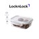 LocknLock Tempered Glass Rectangle 640ml &ndash; Airtight Food Container with 4-Side Locking Lid, Microwave, Freezer &amp; Dishwasher Safe