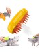 Raha Zone Steam Pet Brush - 3 In1 Pet Steamy Brush, Self Cleaning Steam Pet Brush   Pet Steamer Brush for Massage   Removing Tangled and Loosse Hair