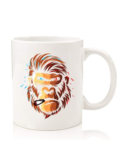 Premium Quality Two Sided Printed Coffee Mug Tea Cup For Home Office, Kids Men Women Gorilla head