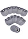 Khazna 12Pcs Velvet Jewelry Storage Pouches, 8.3x7.7x0.8cm Gray Jewelry Bags with Golden Tone Snap Fastener Small Jewelry Gift Pouch for Jewelry Storage Keeping Wedding Favor Party Gift Packaging