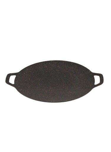 30cm Thickened BBQ Grill Pan,Meat Roasting Pan Uncoated Nonstick Cookware for home Gas and outdoor stoves