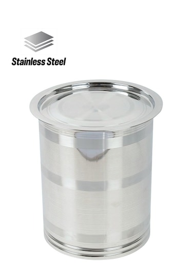 Stainless Steel Round Vertical Storge Container 40Liter Pawali