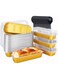 Angju Disposable Baking Tins Foil Pans With Lids 50 Pack, 6.8oz 16.5x6.4x3cm Aluminum Baking Pans With Lids And Spoons,Rectangle Muffin Tins Mini Brownie Loaf Baking Pans Containers