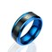 Smart Temperature Ring Stainless Steel Personalized Temperature Display Couple Ring, Size: 10(Blue)