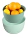 Kitchen Colander Set Strain Rice Quinoa and Small Grains Soak Wash and Drain Vegetables and Fruit Olive and Sage 4 Quart Bowl