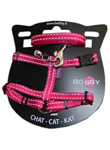 Bobby Safe Cat Harness With Lead - Fuchsia